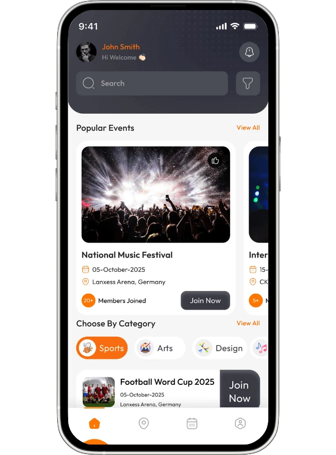EventConcert Management App After Banner case Study 3
