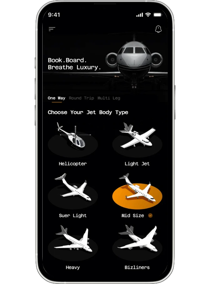Private Booking Jet App After Banner case Study 1