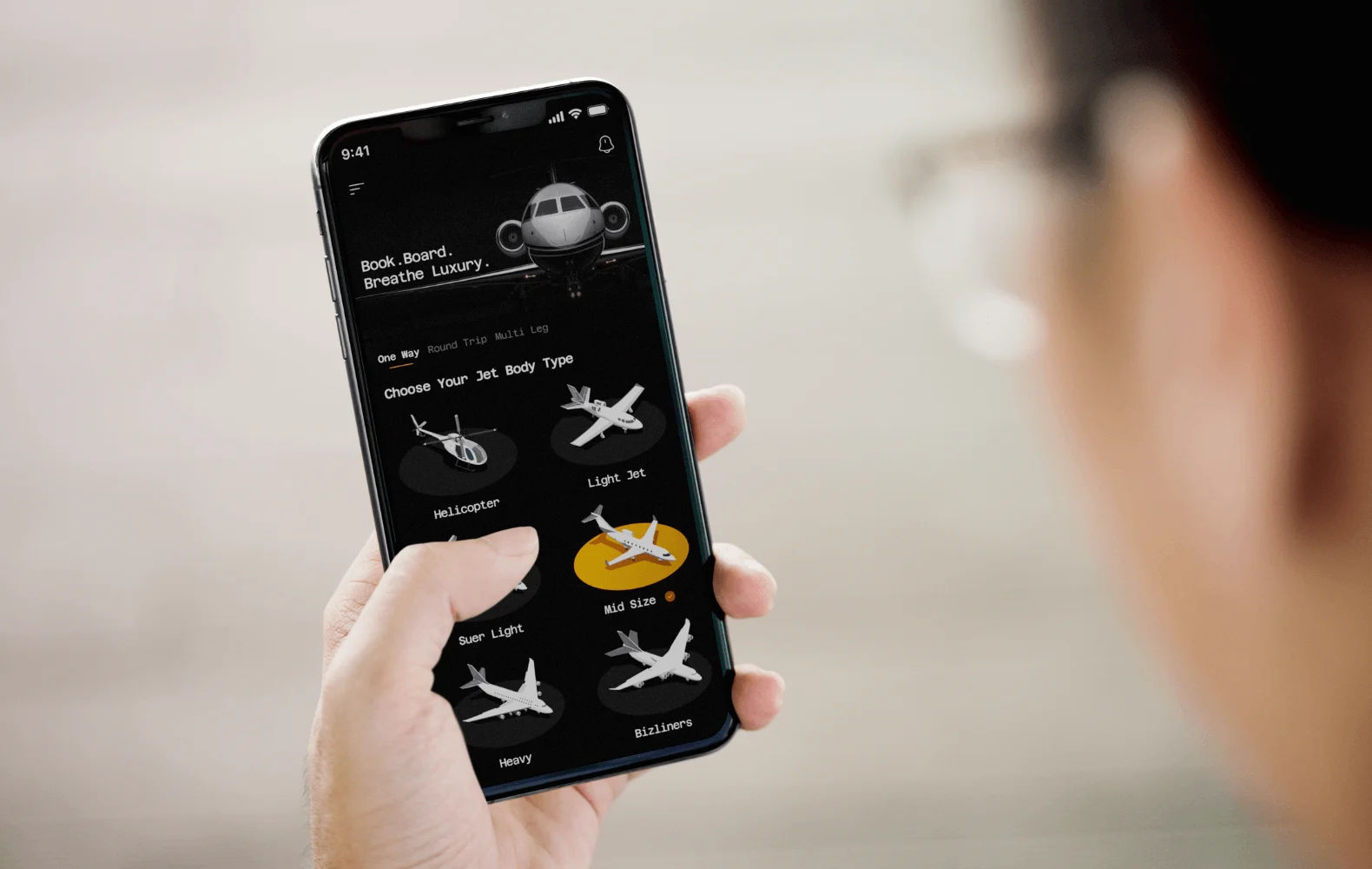 Private Jet Booking App Banner Case Study