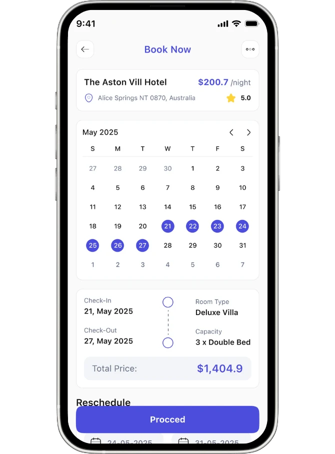 Hotel Booking Website App After Banner case Study 3