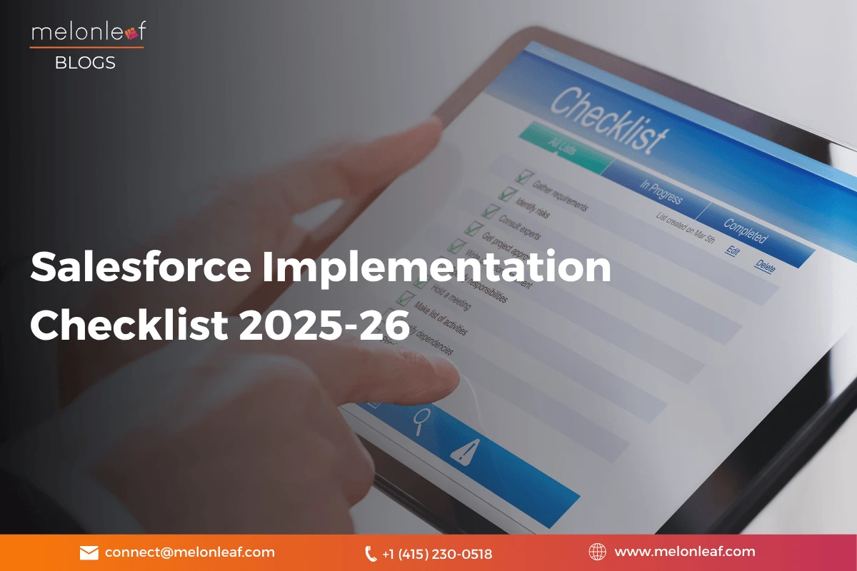 Salesforce Implementation Checklist 2025-26